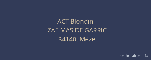 ACT Blondin
