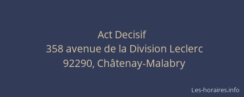 Act Decisif