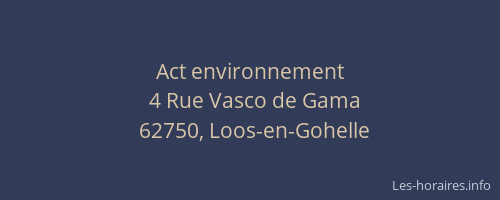 Act environnement