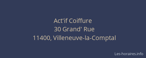 Act'if Coiffure