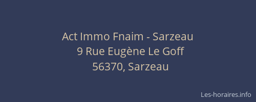 Act Immo Fnaim - Sarzeau