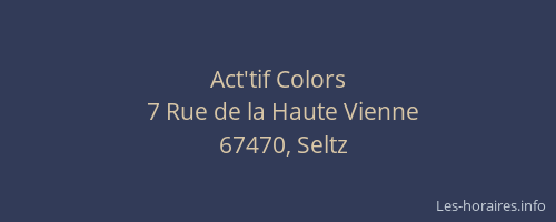 Act'tif Colors