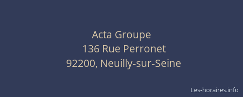 Acta Groupe