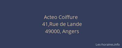 Acteo Coiffure