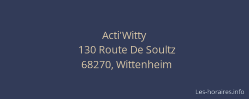 Acti'Witty