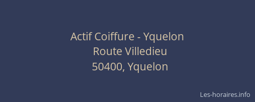Actif Coiffure - Yquelon
