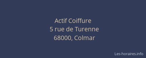 Actif Coiffure