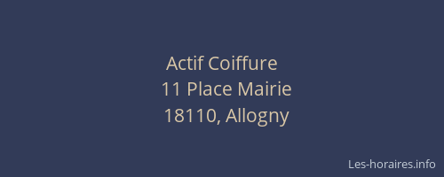 Actif Coiffure