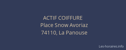 ACTIF COIFFURE