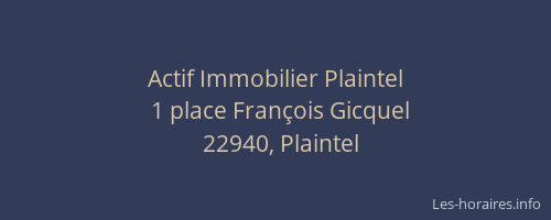 Actif Immobilier Plaintel