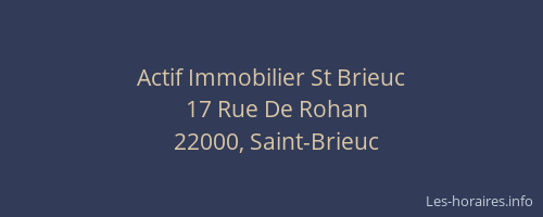Actif Immobilier St Brieuc