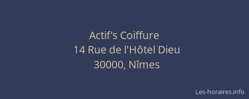 Actif's Coiffure