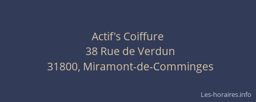 Actif's Coiffure