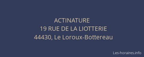 ACTINATURE