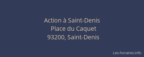Action à Saint-Denis