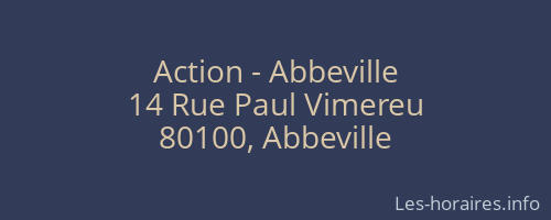 Action - Abbeville