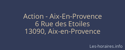 Action - Aix-En-Provence