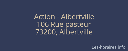 Action - Albertville