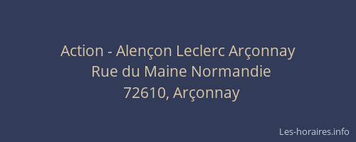 Action - Alençon Leclerc Arçonnay