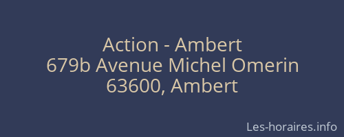 Action - Ambert