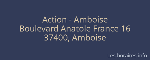 Action - Amboise