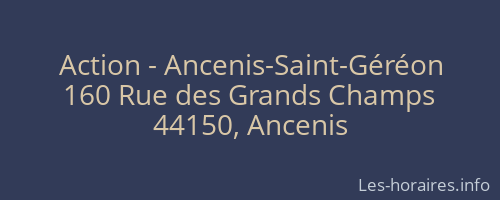 Action - Ancenis-Saint-Géréon