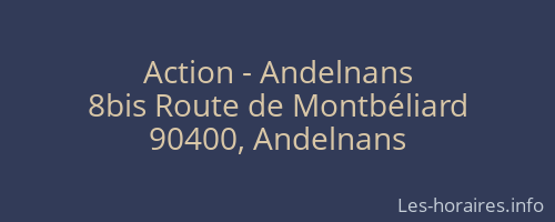 Action - Andelnans