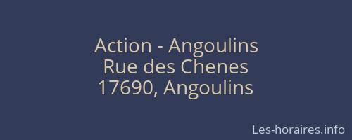 Action - Angoulins