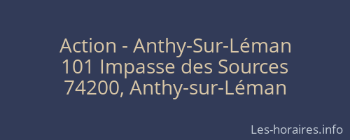 Action - Anthy-Sur-Léman