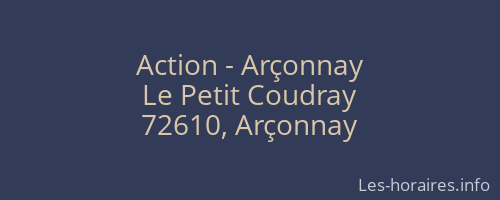Action - Arçonnay