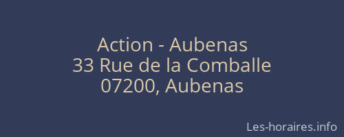 Action - Aubenas
