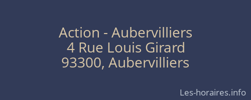 Action - Aubervilliers