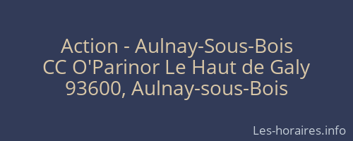 Action - Aulnay-Sous-Bois