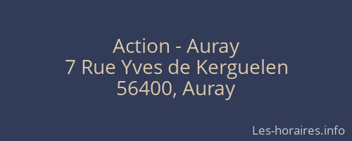 Action - Auray