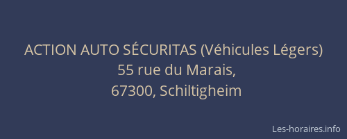 ACTION AUTO SÉCURITAS (Véhicules Légers)