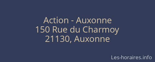 Action - Auxonne