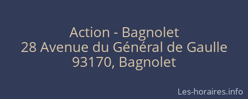 Action - Bagnolet