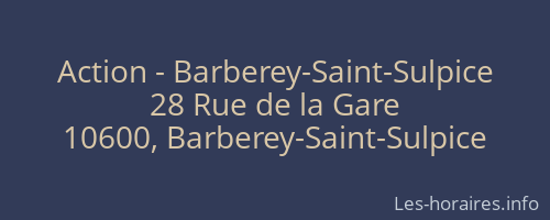Action - Barberey-Saint-Sulpice