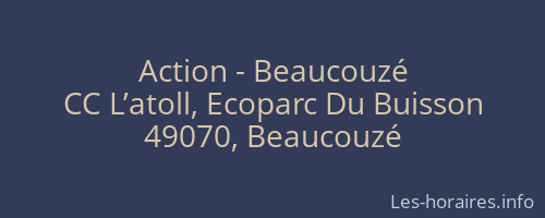Action - Beaucouzé