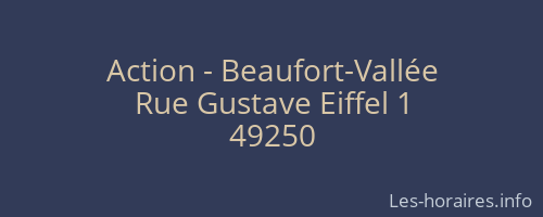 Action - Beaufort-Vallée