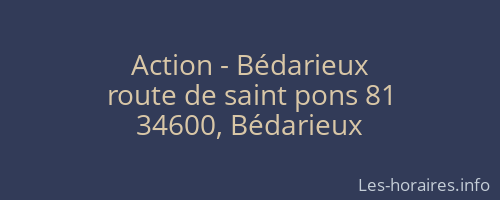 Action - Bédarieux