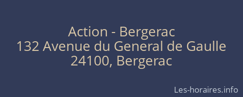 Action - Bergerac
