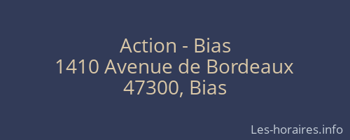 Action - Bias