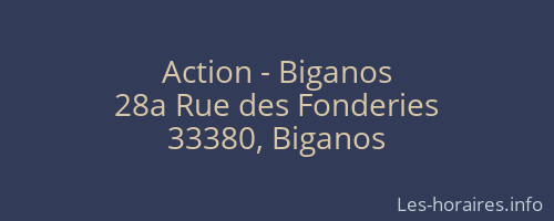 Action - Biganos