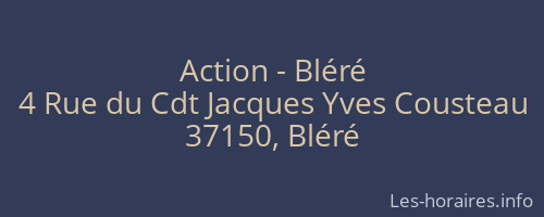 Action - Bléré