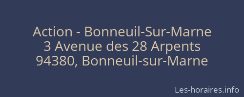 Action - Bonneuil-Sur-Marne