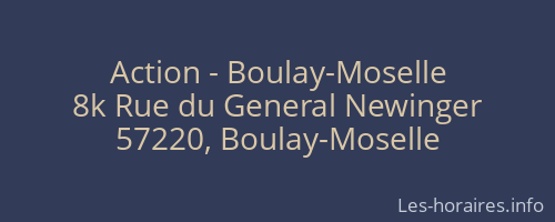 Action - Boulay-Moselle