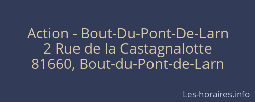 Action - Bout-Du-Pont-De-Larn