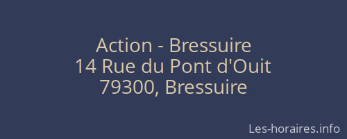 Action - Bressuire