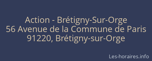 Action - Brétigny-Sur-Orge